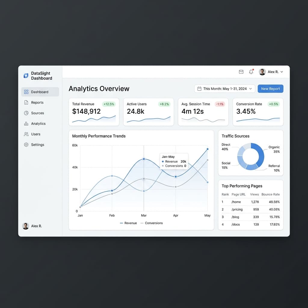 Enterprise SaaS Analytics Dashboard